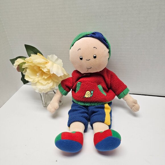 Vintage Soft Plush Caillou Classic Friend Boy Doll PBS TV French 2002 CINAR 14" - Picture 7 of 13